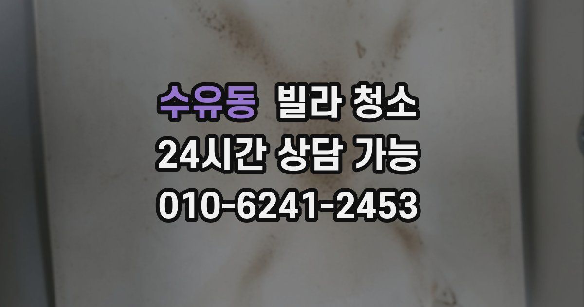 수유동 빌라 청소