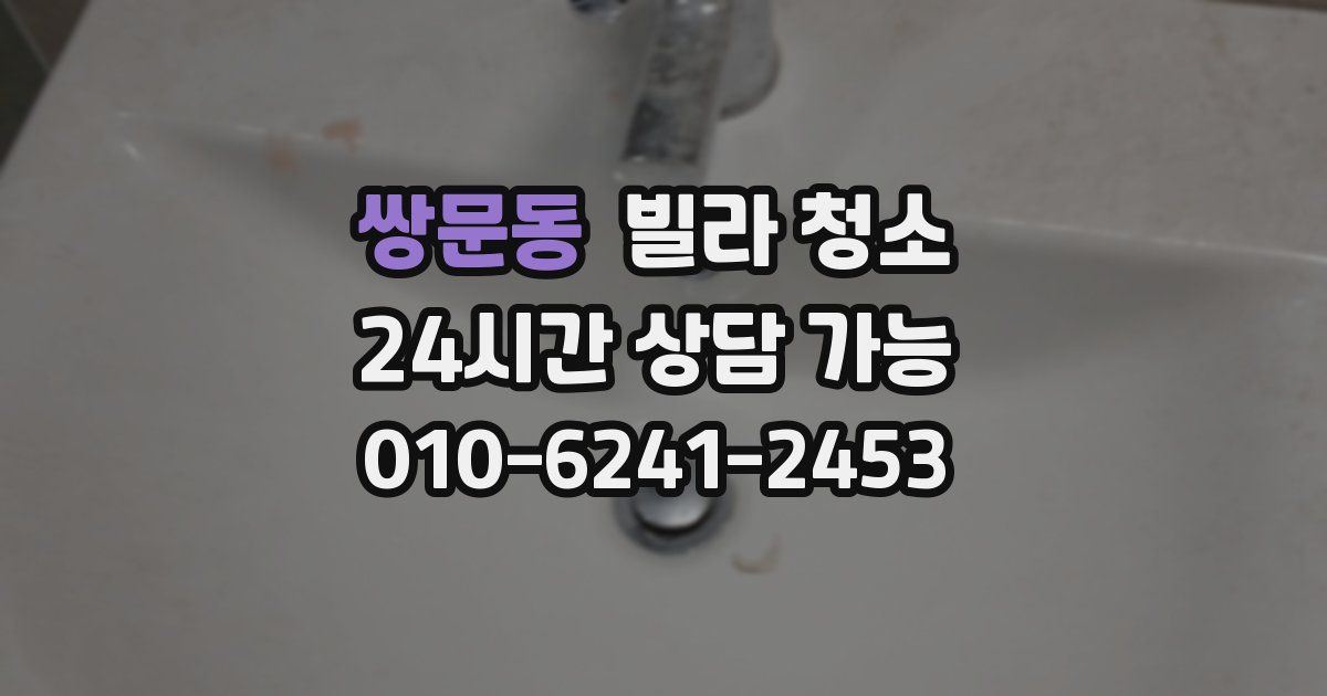 쌍문동 빌라 청소