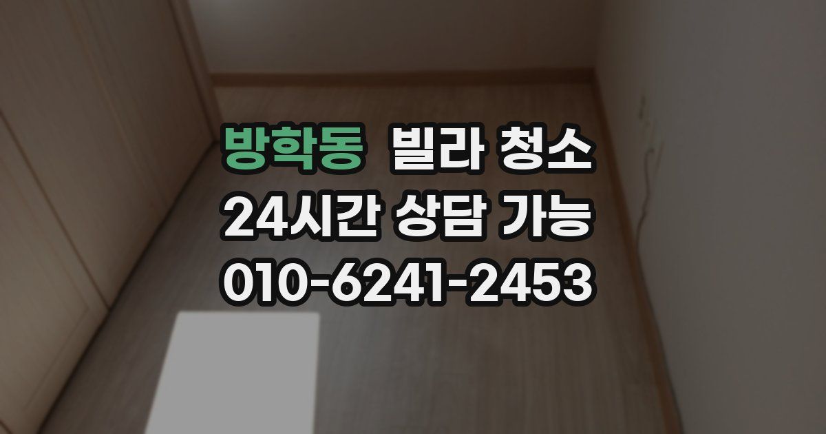 방학동 빌라 청소