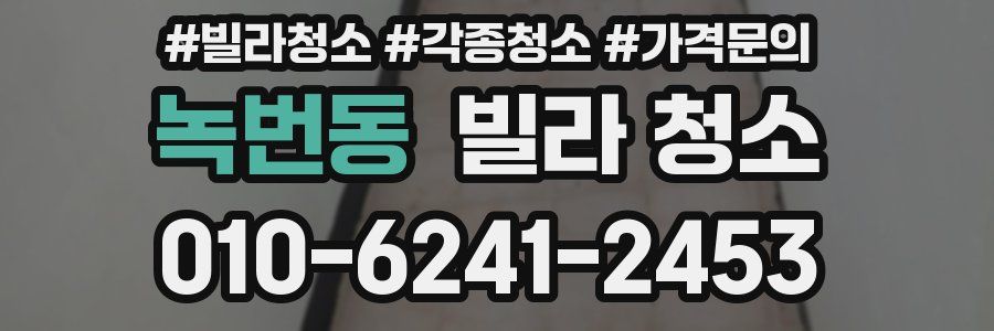 녹번동 빌라 청소