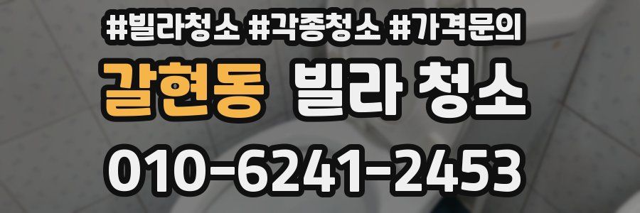 갈현동 빌라 청소