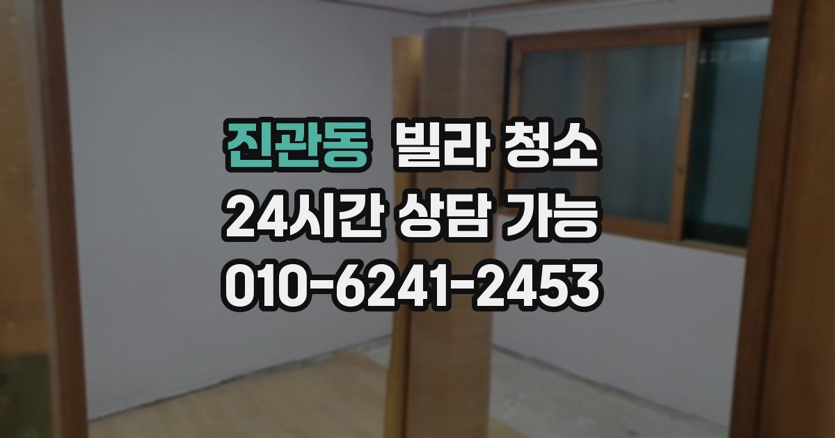 진관동 빌라 청소