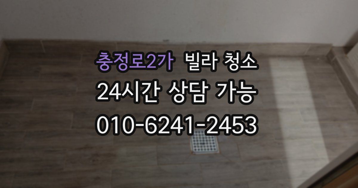 충정로2가 빌라 청소