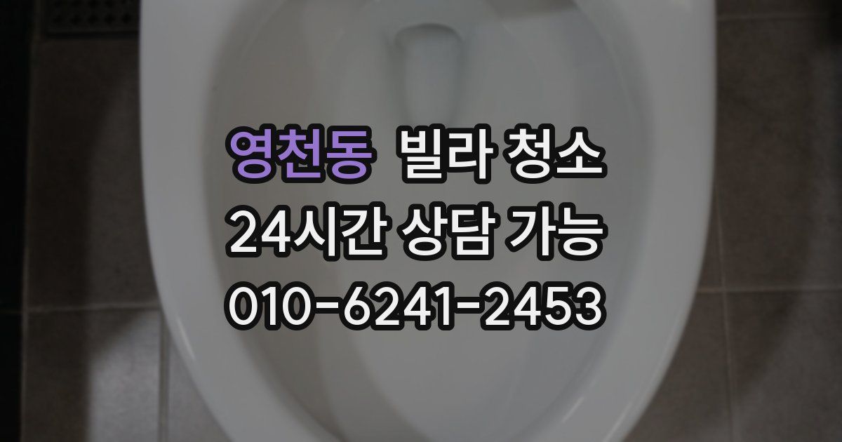 영천동 빌라 청소