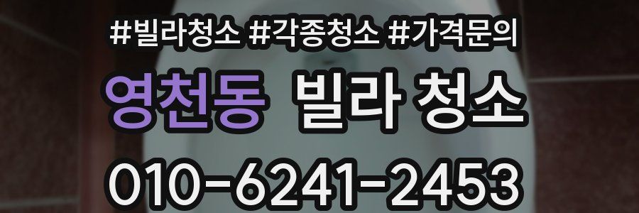 영천동 빌라 청소