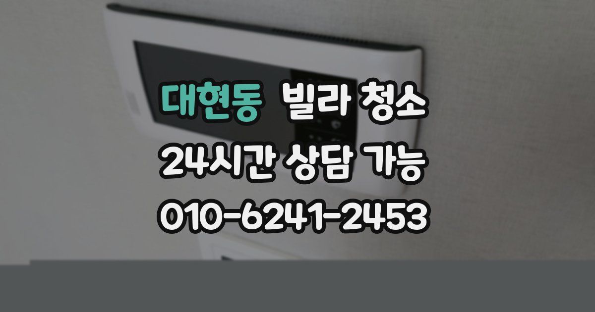 대현동 빌라 청소