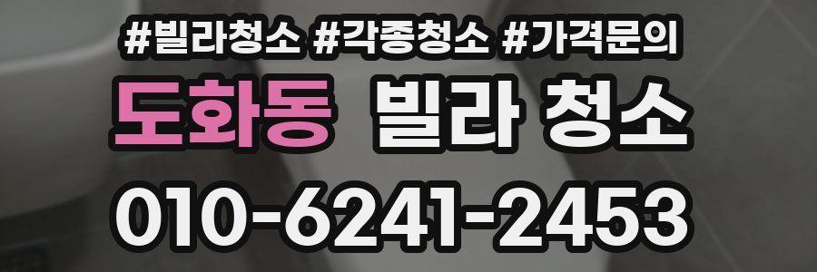 도화동 빌라 청소