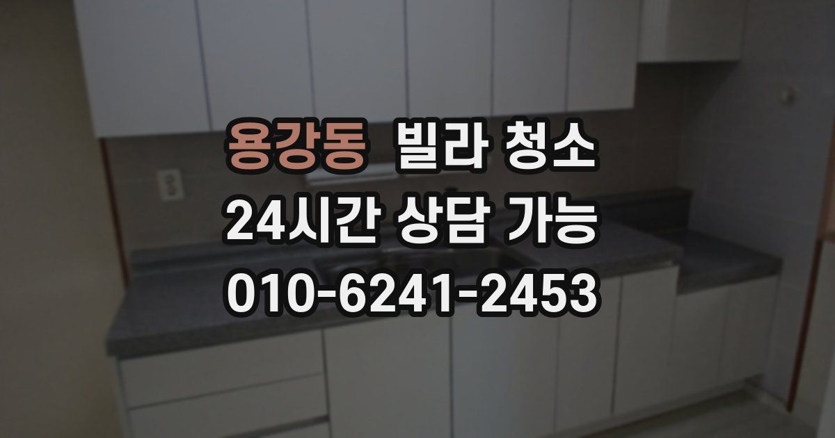 용강동 빌라 청소