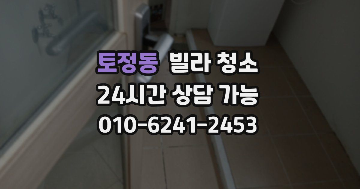 토정동 빌라 청소