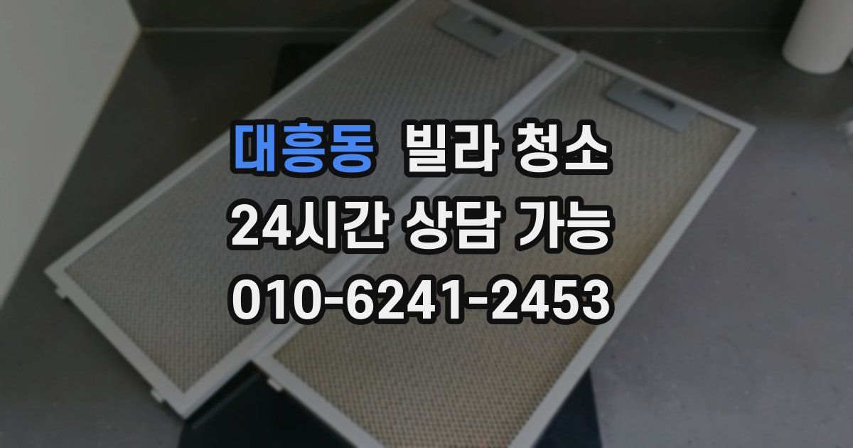 대흥동 빌라 청소