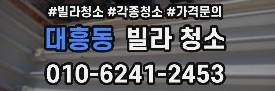 대흥동 빌라 청소