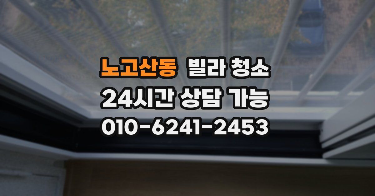 노고산동 빌라 청소