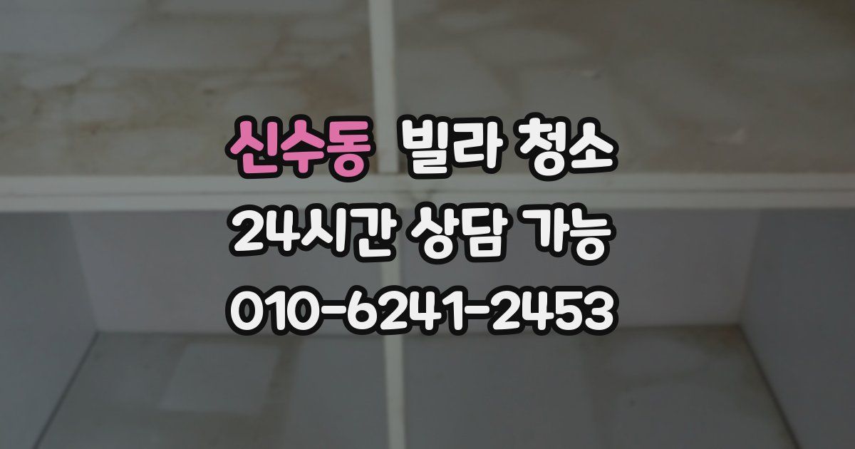 신수동 빌라 청소