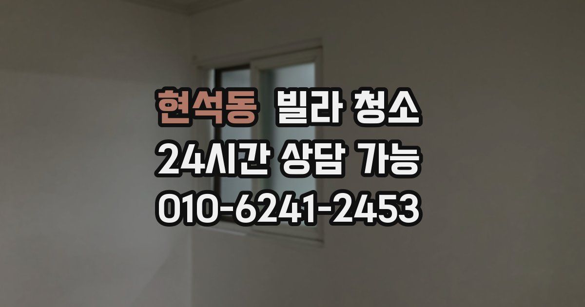 현석동 빌라 청소