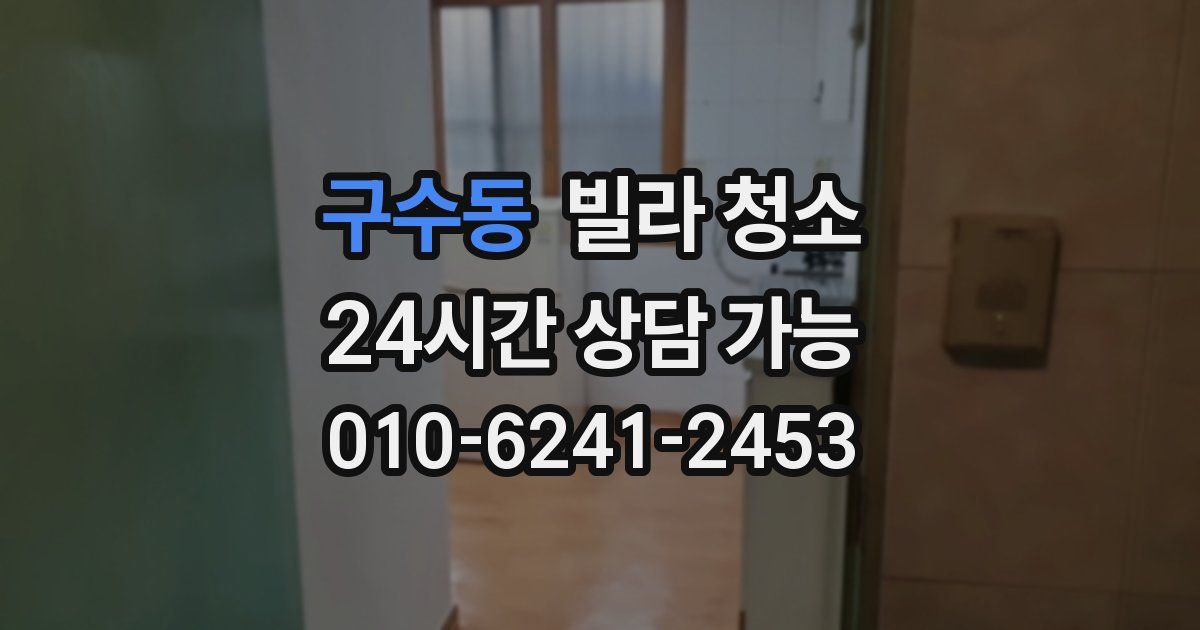 구수동 빌라 청소