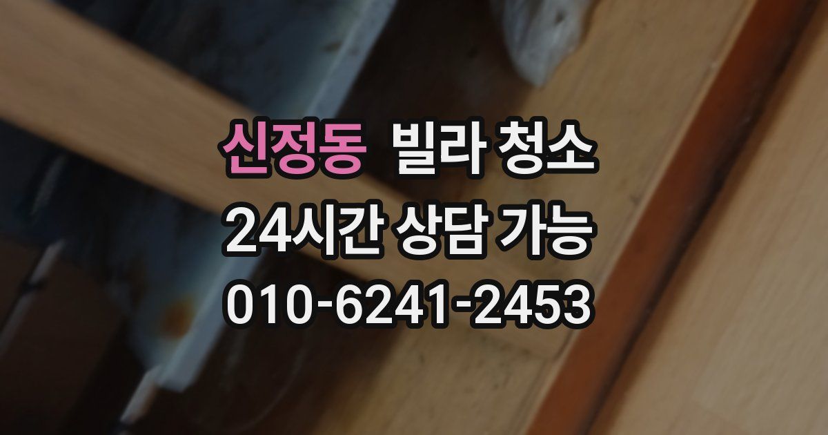 신정동 빌라 청소