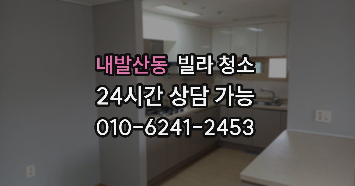 내발산동 빌라 청소