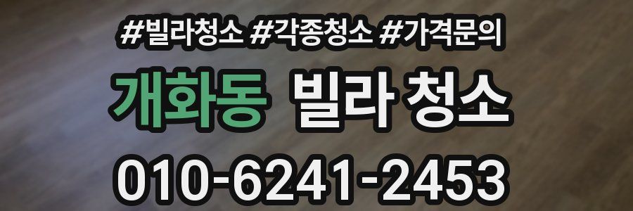 개화동 빌라 청소