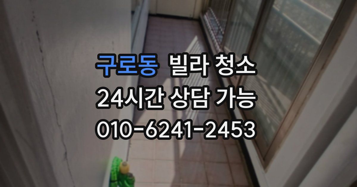 구로동 빌라 청소