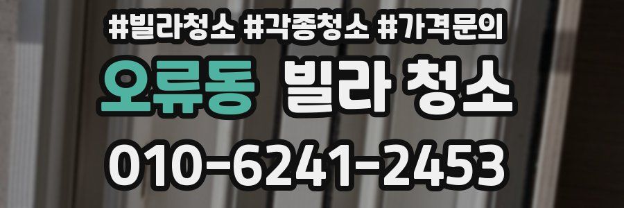 오류동 빌라 청소