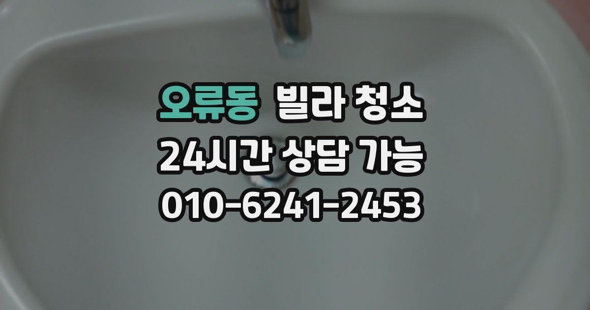 오류동 빌라 청소