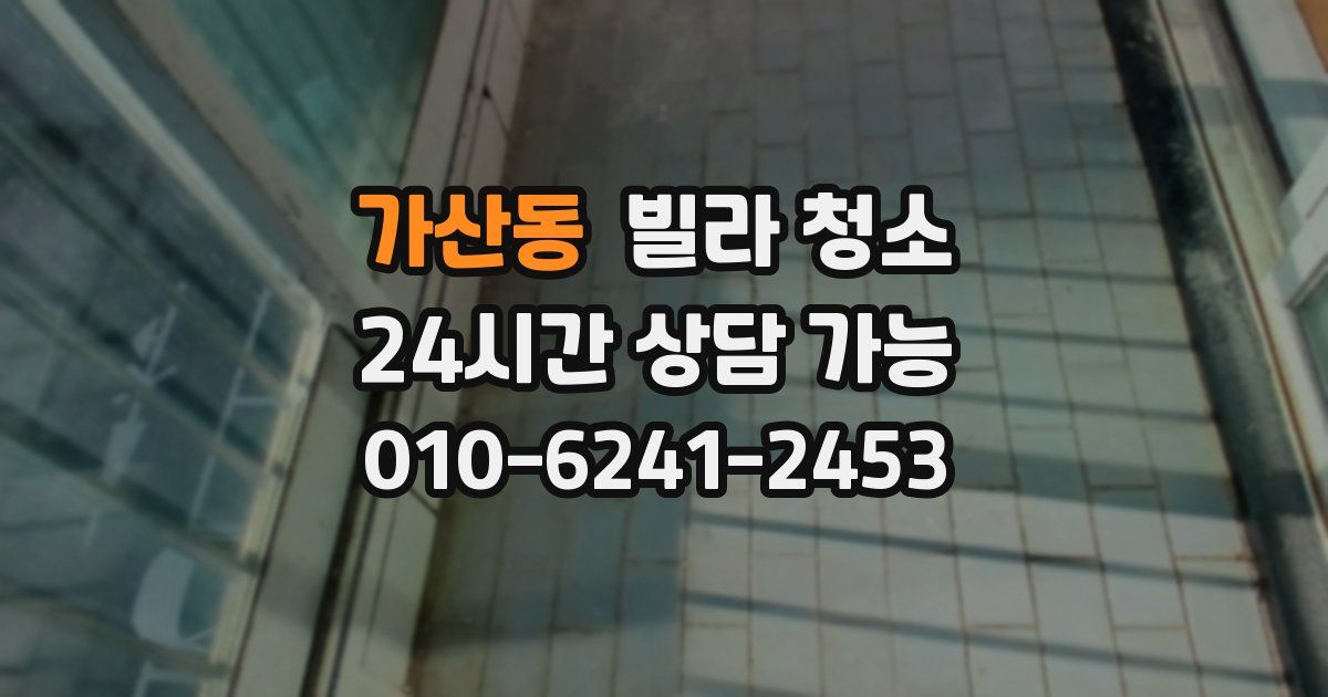 가산동 빌라 청소