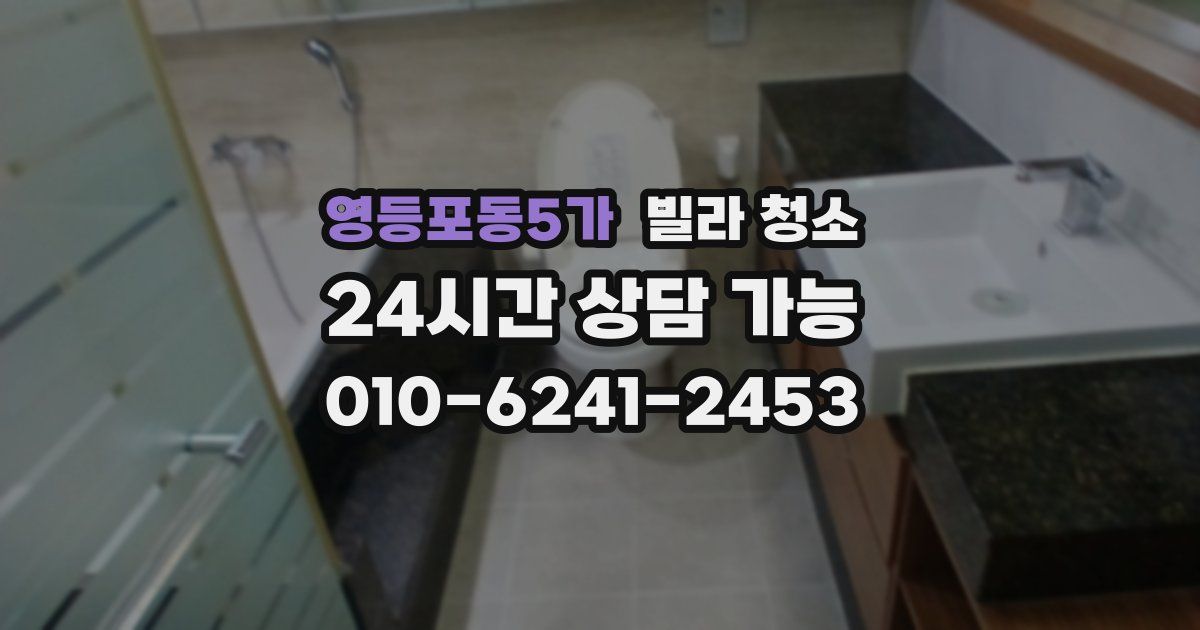 영등포동5가 빌라 청소