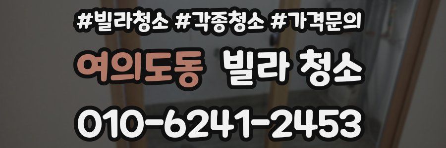 여의도동 빌라 청소