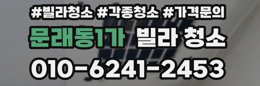 문래동1가 빌라 청소