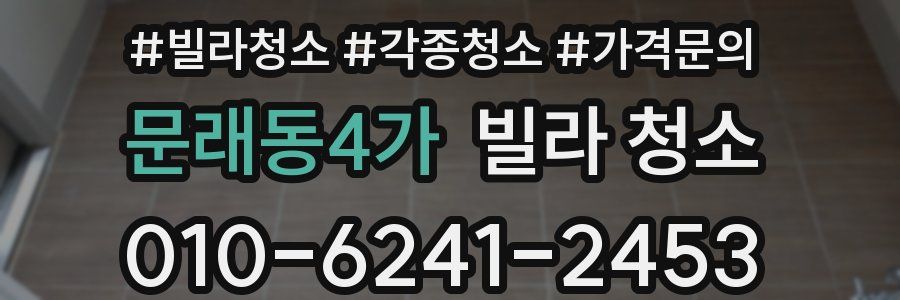 문래동4가 빌라 청소