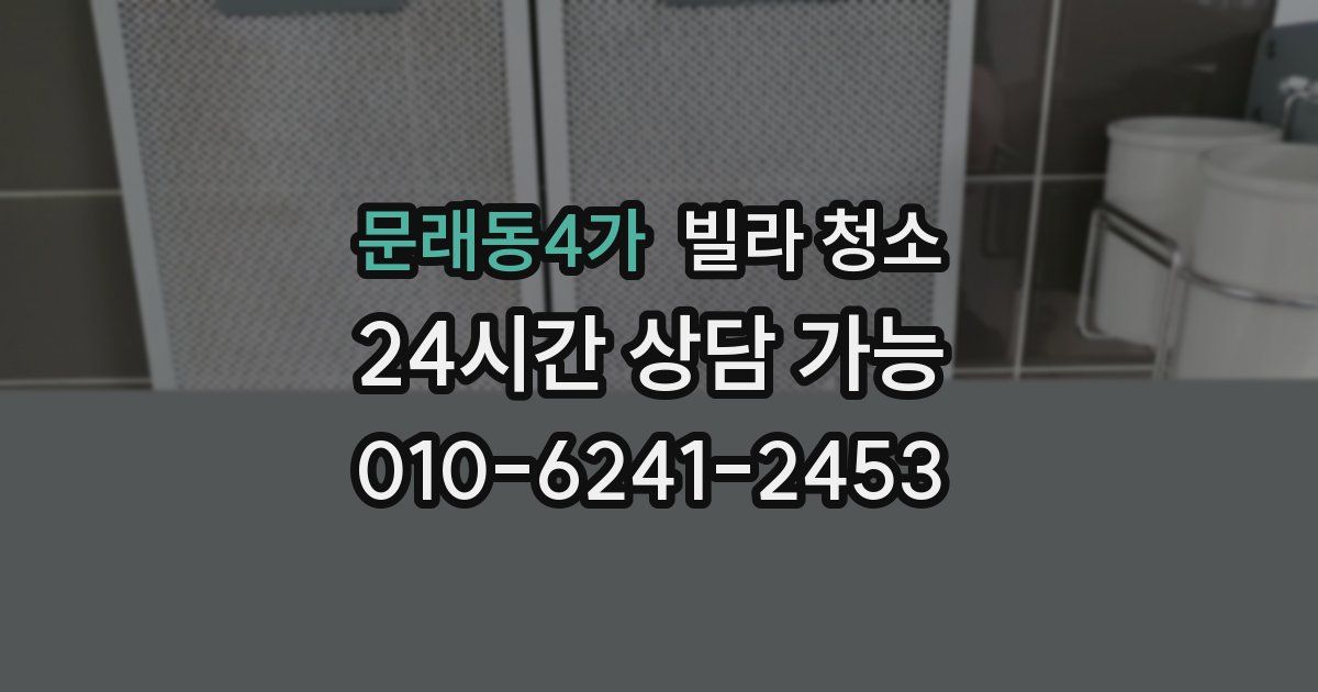 문래동4가 빌라 청소