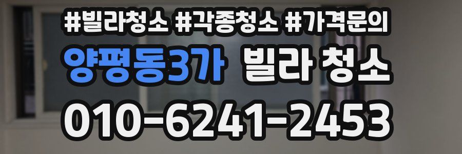 양평동3가 빌라 청소