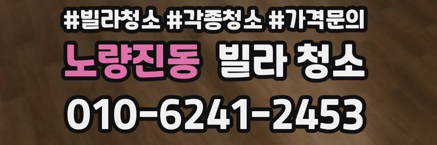 노량진동 빌라 청소