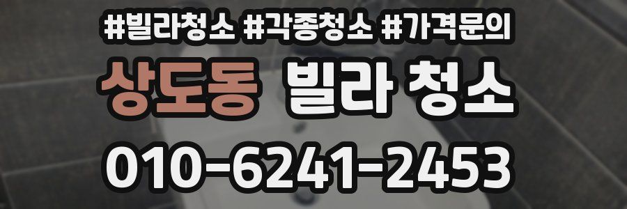 상도동 빌라 청소