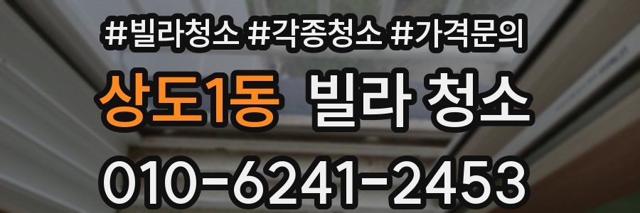 상도1동 빌라 청소