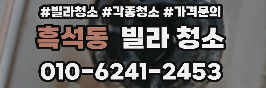 흑석동 빌라 청소