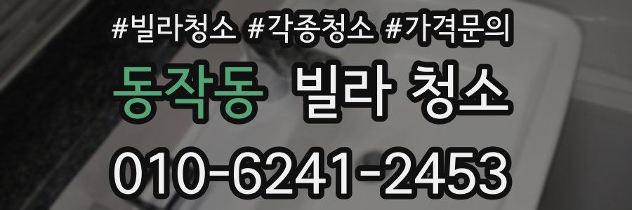 동작동 빌라 청소
