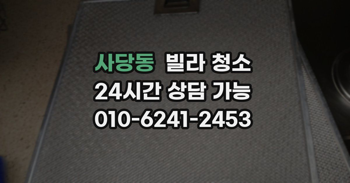 사당동 빌라 청소