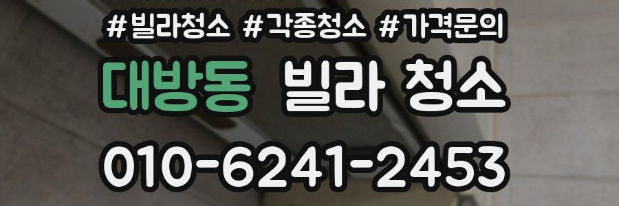 대방동 빌라 청소