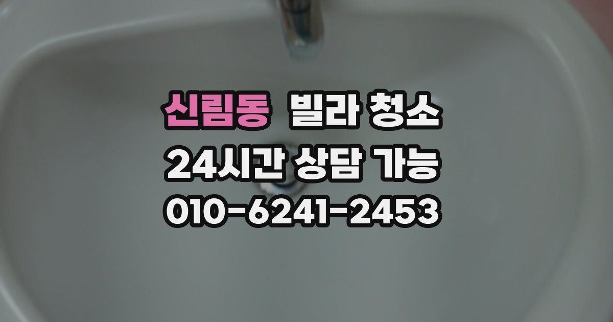 신림동 빌라 청소