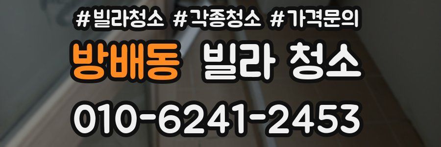 방배동 빌라 청소