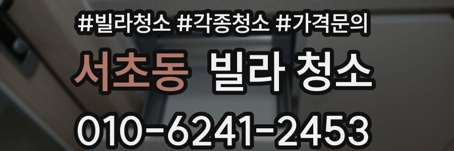 서초동 빌라 청소