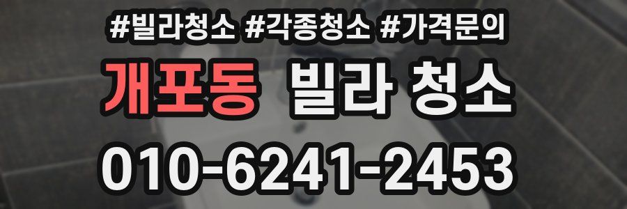 개포동 빌라 청소