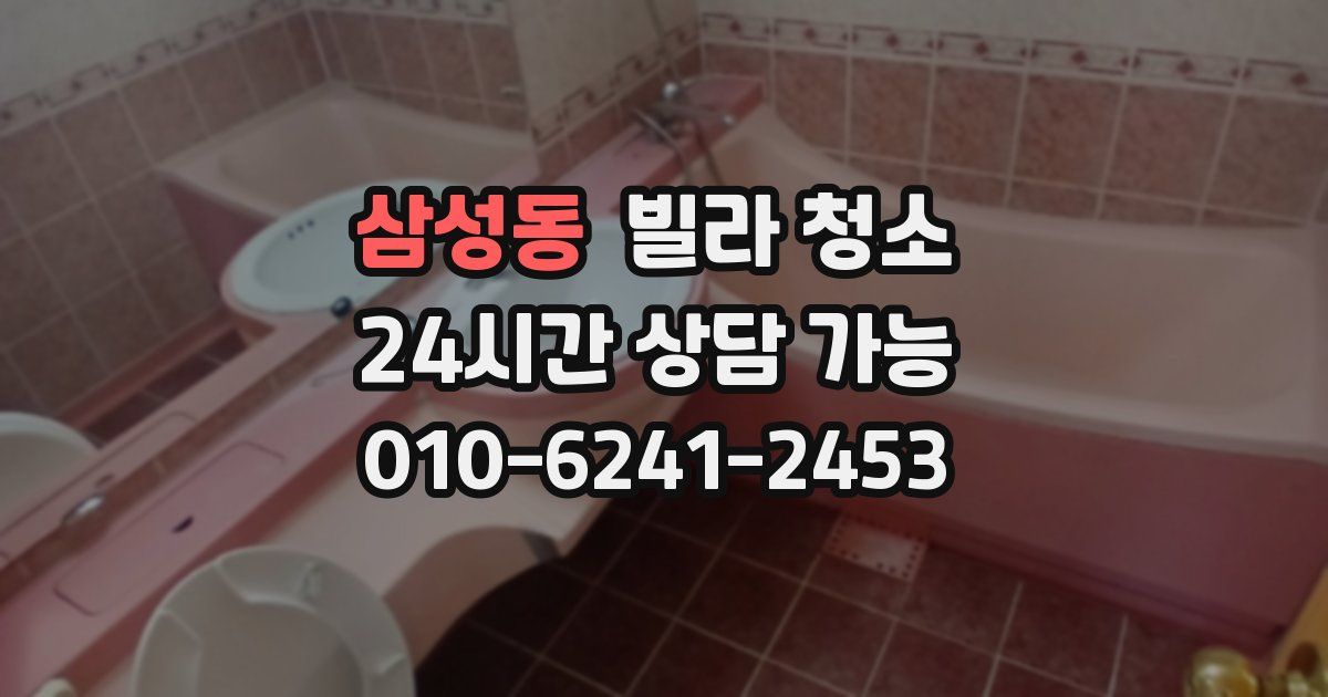 삼성동 빌라 청소