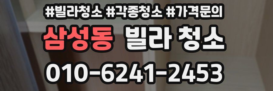 삼성동 빌라 청소