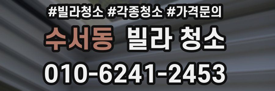 수서동 빌라 청소