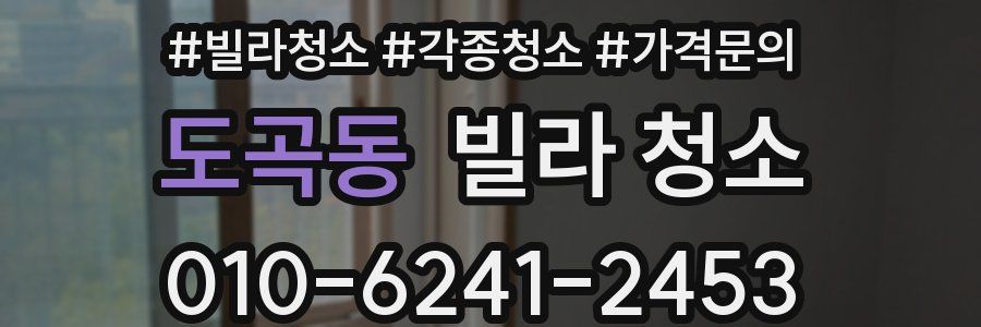 도곡동 빌라 청소