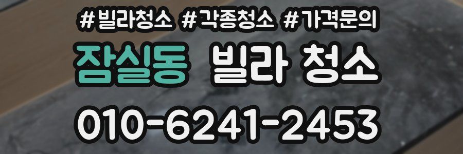 잠실동 빌라 청소