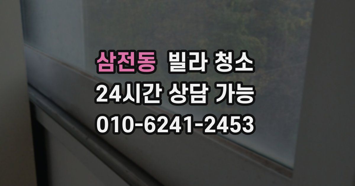 삼전동 빌라 청소