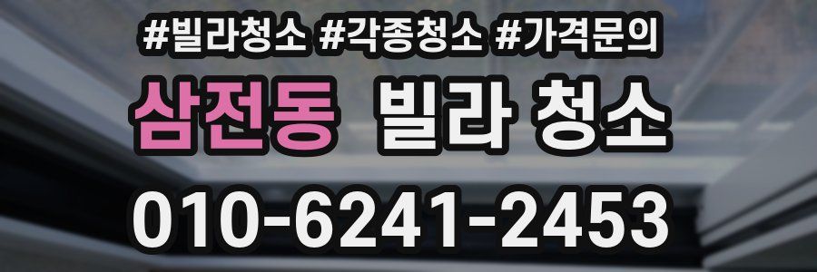 삼전동 빌라 청소